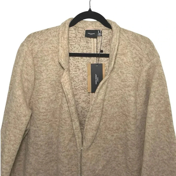 NWT Vera Moda Women’s Plus Size Brushed Katrine Coat Beige Size 18 - Picture 5 of 9